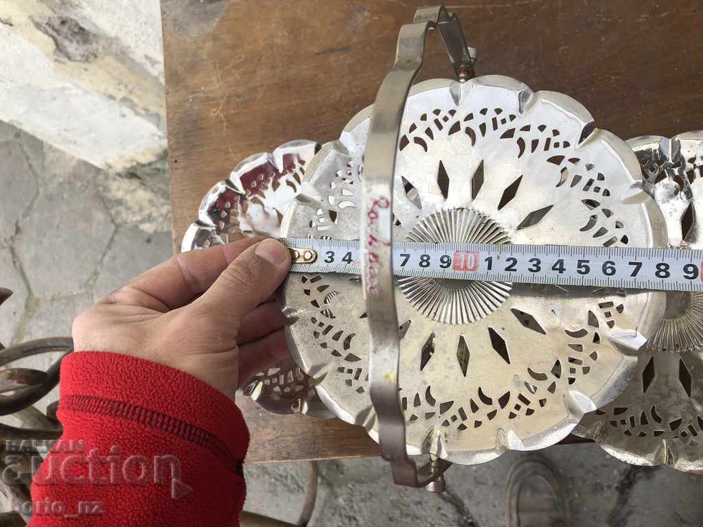 9751. STAR BONBONIER FOLDING MARKED METAL - 6 9751. STAR BONBONIER FOLDING MARKED METAL - 6