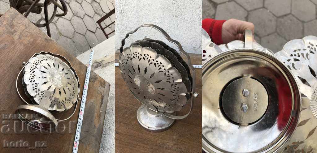 9751. STAR BONBONIER FOLDING MARKED METAL - 7 9751. STAR BONBONIER FOLDING MARKED METAL - 7