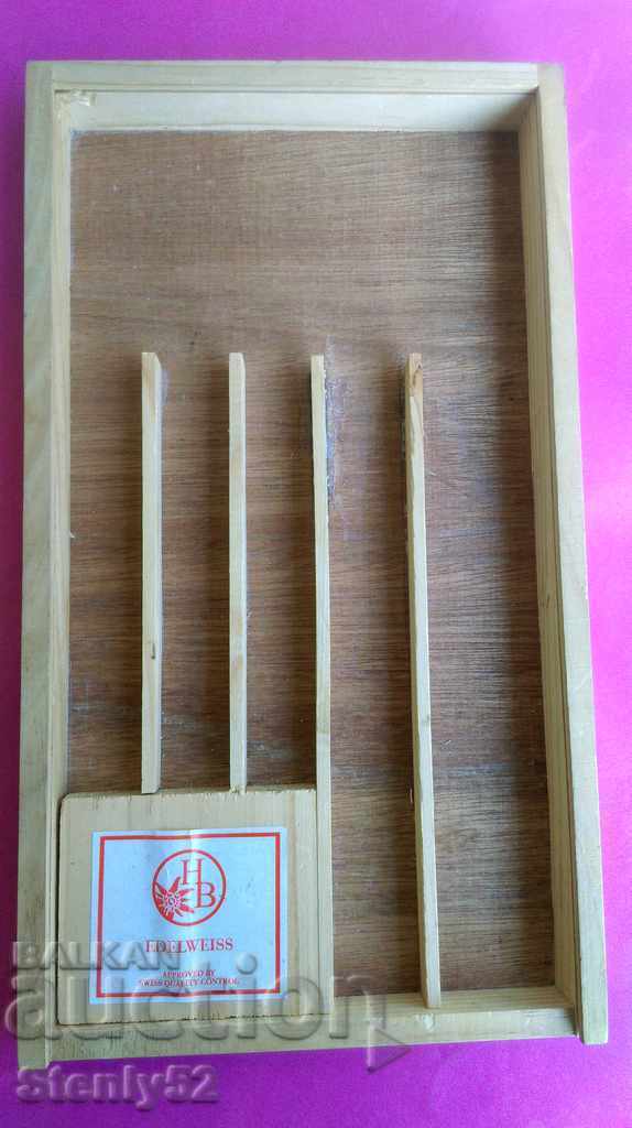 Wooden box for cutlery