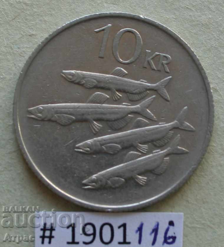 10 Crowns 1987 Iceland