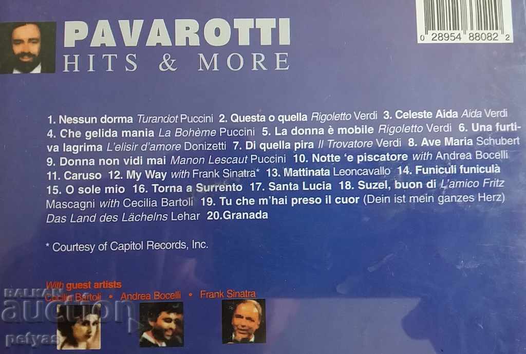 Аукцион СД - PAVAROTTI - HITS AND MORE Аукцион СД - PAVAROTTI - HITS AND MORE