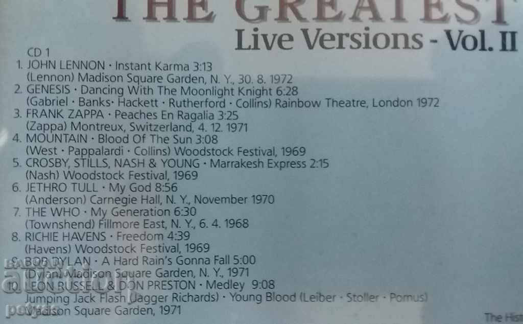 Delivery of CD-THE EASY RIDER GENERATION IN CONCERT vol.II- 2CD ALBUM