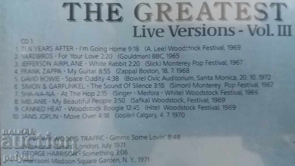 Delivery of CD-THE EASY RIDER GENERATION IN CONCERT VOL. III - 2CD ALBUM