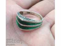 Ασημένιο δαχτυλίδι με σμάλτο