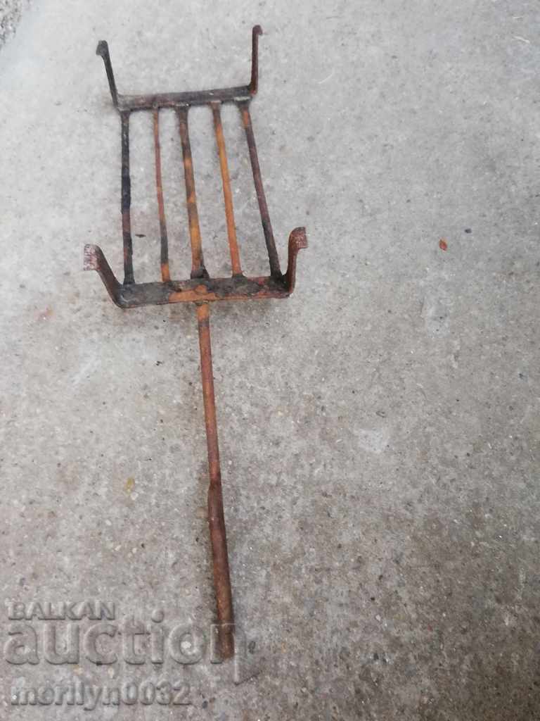 An old hand-forged grill, a steak, wrought iron - 7 An old hand-forged grill, a steak, wrought iron - 7