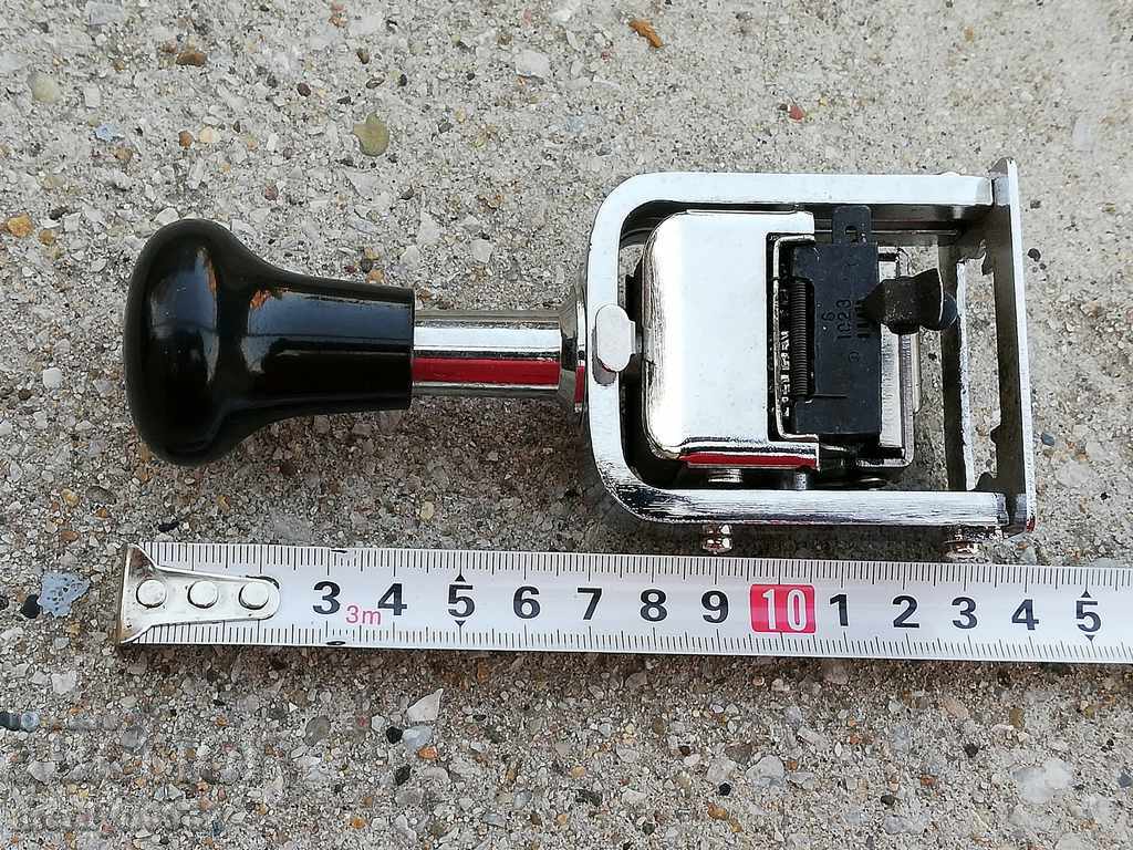 Παράδοση Περιστροφική εκτύπωση με βακελίτη λαβή Κίνα 70s Παράδοση Περιστροφική εκτύπωση με βακελίτη λαβή Κίνα 70s