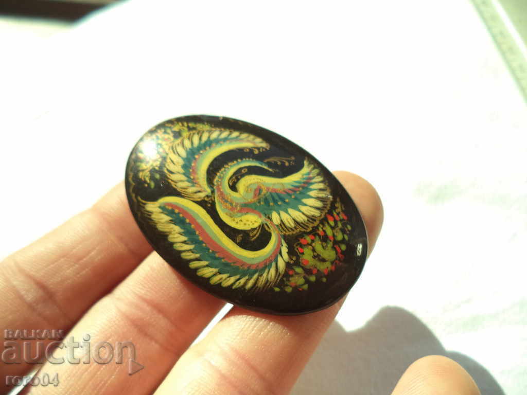 RUSSIAN VARNISH PAINTING - WATER BREAD - SIGNED - BROWSH with price 67.50 BGN | € 34.51