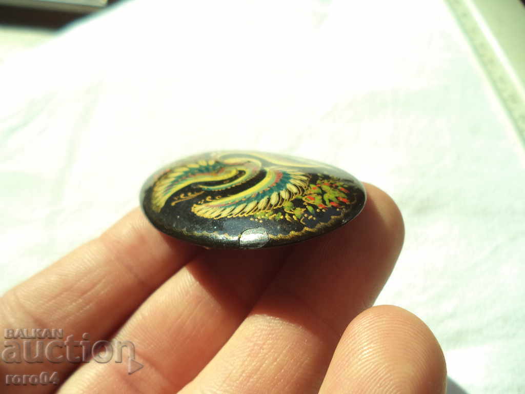 Auction  RUSSIAN VARNISH PAINTING - WATER BREAD - SIGNED - BROWSH