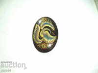 ФЕДОСКИНО - ЖАР ПТИЦА - ПОДПИСАНА - БРОШКА