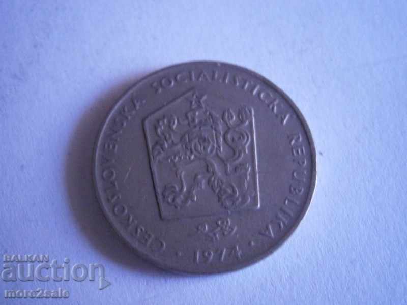 2 CRONES CHESHLOVAKIA 1974 COIN / 3 with price 0.30 BGN | € 0.15