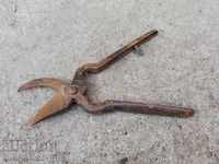 Old viticulture scissors, wrought iron