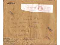 Traveled envelope 1989 from New Zealand