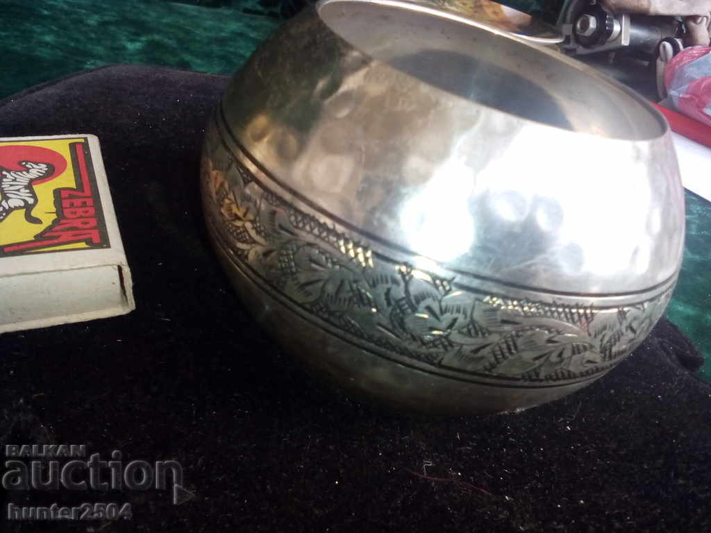 Massive bracelet, internal diameter 67mm, engraved, Massive bracelet, internal diameter 67mm, engraved,