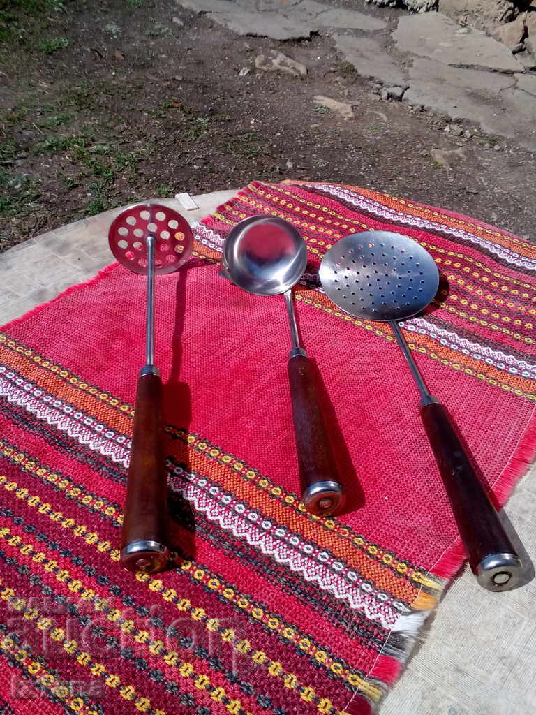 Old set of kitchen utensils, utensils