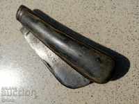 Стара  джобен нож с рогови чирени