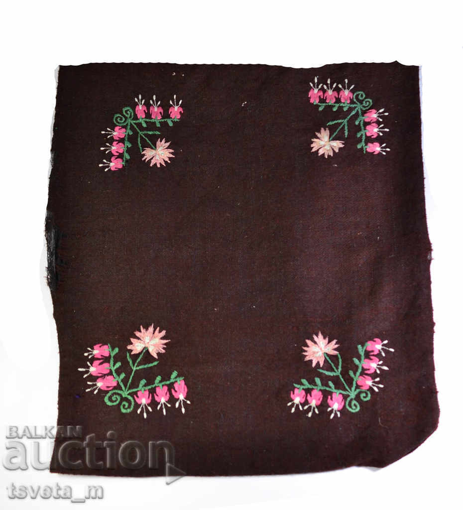 EMBROIDERED OLIVE COVER FOR CUSHION