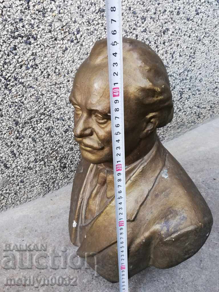 Bust of the leader Georgi Dimitrov plaster figure plastic statuette - 5 Bust of the leader Georgi Dimitrov plaster figure plastic statuette - 5