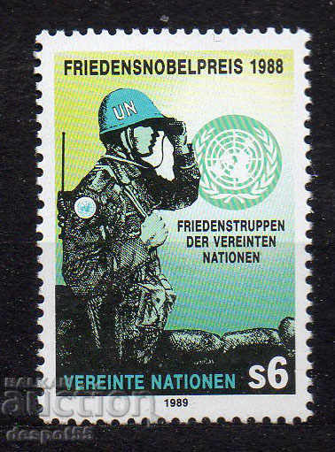 1989. UN-Vienna. Nobel Prize for Blue Helmets.