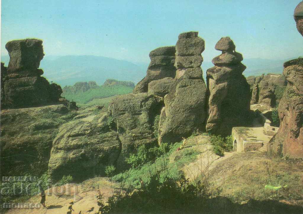 Стара картичка - Белоградчишките скали