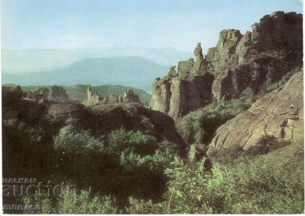 Old card - Belogradchik rocks, view