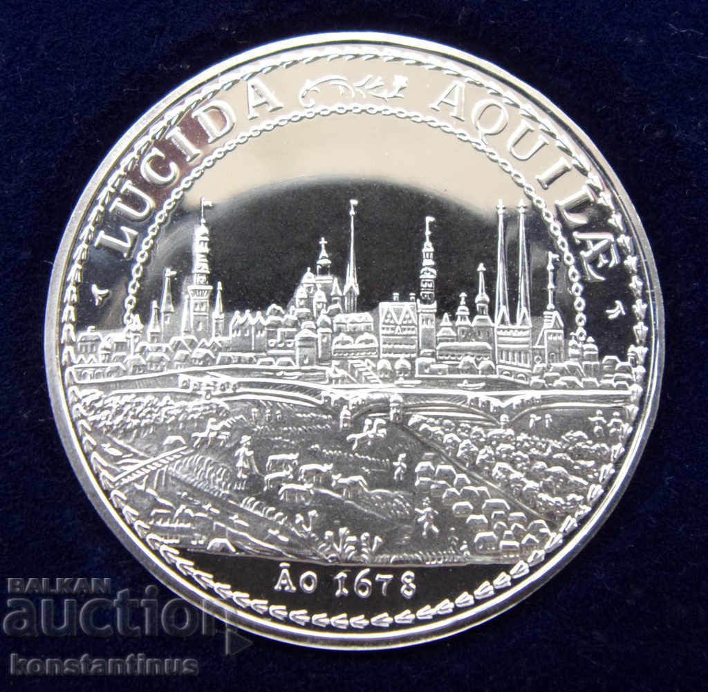 Германия  Плакет Империя 1990 PROOF Сребро със сертификат