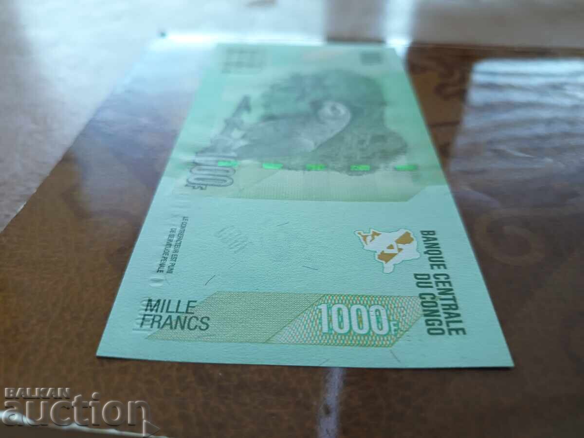 Congo banknote 1000 francs from 2020. UNC, new - 5