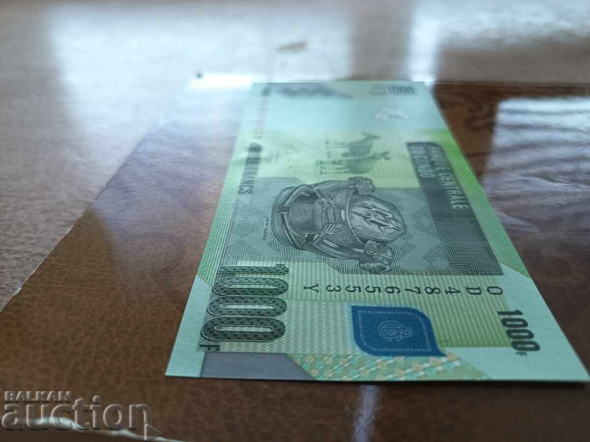 Congo banknote 1000 francs from 2020. UNC, new - 6