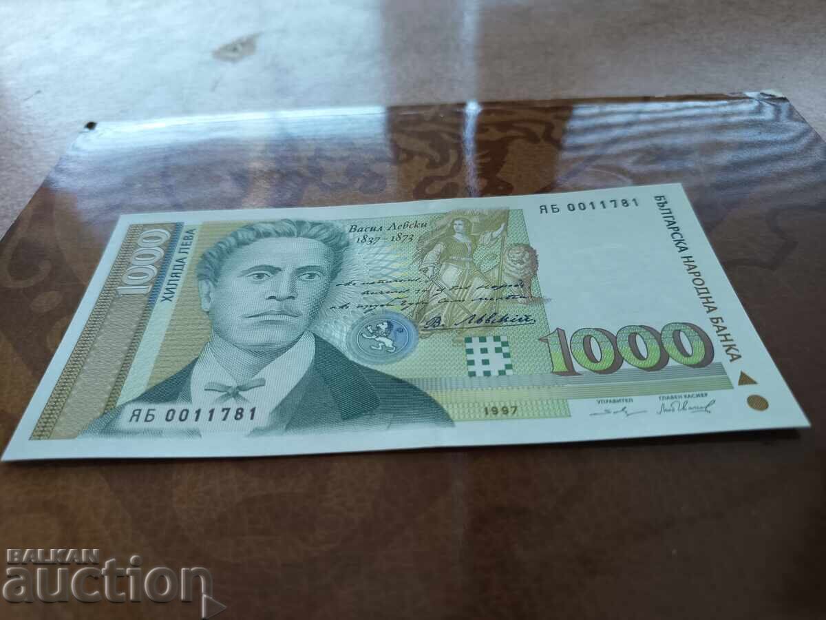 Licitație Serie YA Bulgaria bancnote 1000 leva din 1997 UNC