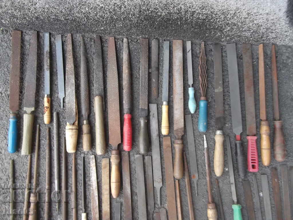 Lot of 74 pcs. files and 21 pcs. file handles with price 120.00 BGN | € 61.36