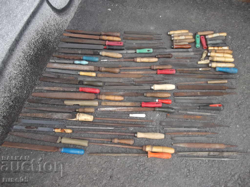 Lot of 74 pcs. files and 21 pcs. file handles - 6