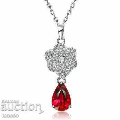 Colier delicat cu zirconiu și placare de titan