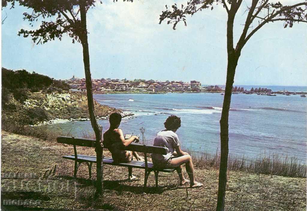 Old postcard - Nessebar, View