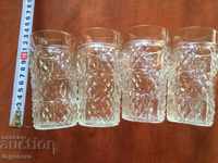 GLASS THICK RELIEF GLASS FROM SOCA-250 ML-4 PCS