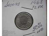 1/2 franc Ελβετία 1968