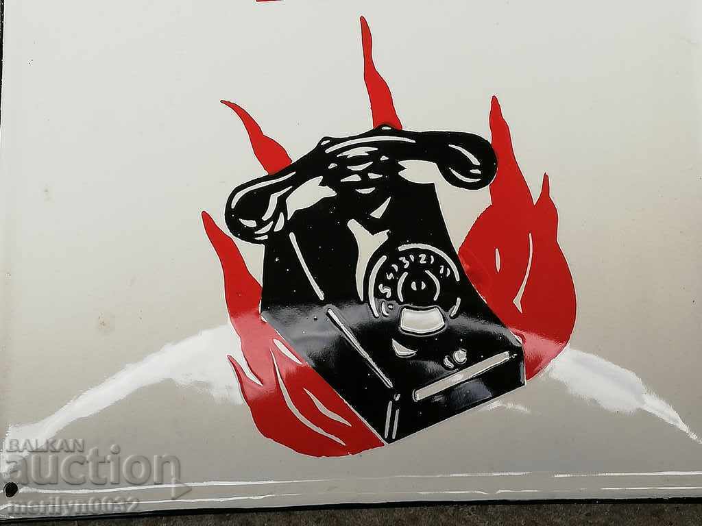 Enamelled social sign, sign 40/30cm - 5