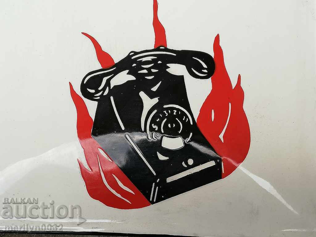 Enamelled inset plate, 40/30 cm label - 7 Enamelled inset plate, 40/30 cm label - 7