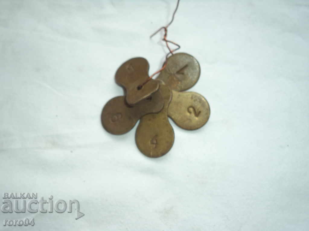 BRONZE NUMBERS / TABLES - 5 NUMBERS - 7 BRONZE NUMBERS / TABLES - 5 NUMBERS - 7