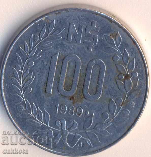 Ουρουγουάη 100 Nuevo pesos 1989 Gaucho με τιμή 2.70 BGN | € 1.38 Ουρουγουάη 100 Nuevo pesos 1989 Gaucho με τιμή 2.70 BGN | € 1.38