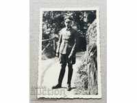 Fotografia unui ofițer german, uniformă cortic WW2 Wehrmacht ORIGINAL