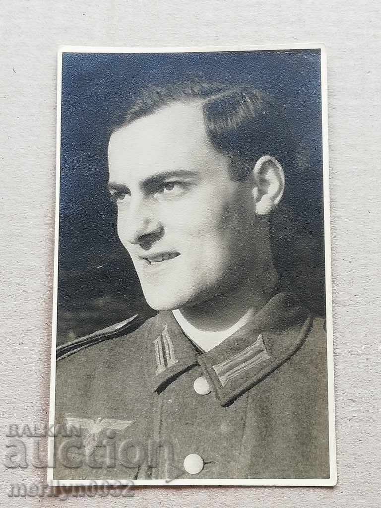 Снимка на немски войник WW2 Вермахт Трети райх ОРИГИНАЛ