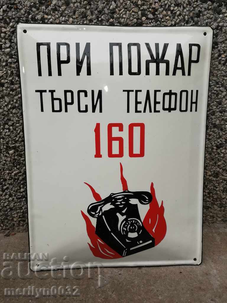 Delivery of Enamelled inset plate, 40/30 cm label Delivery of Enamelled inset plate, 40/30 cm label