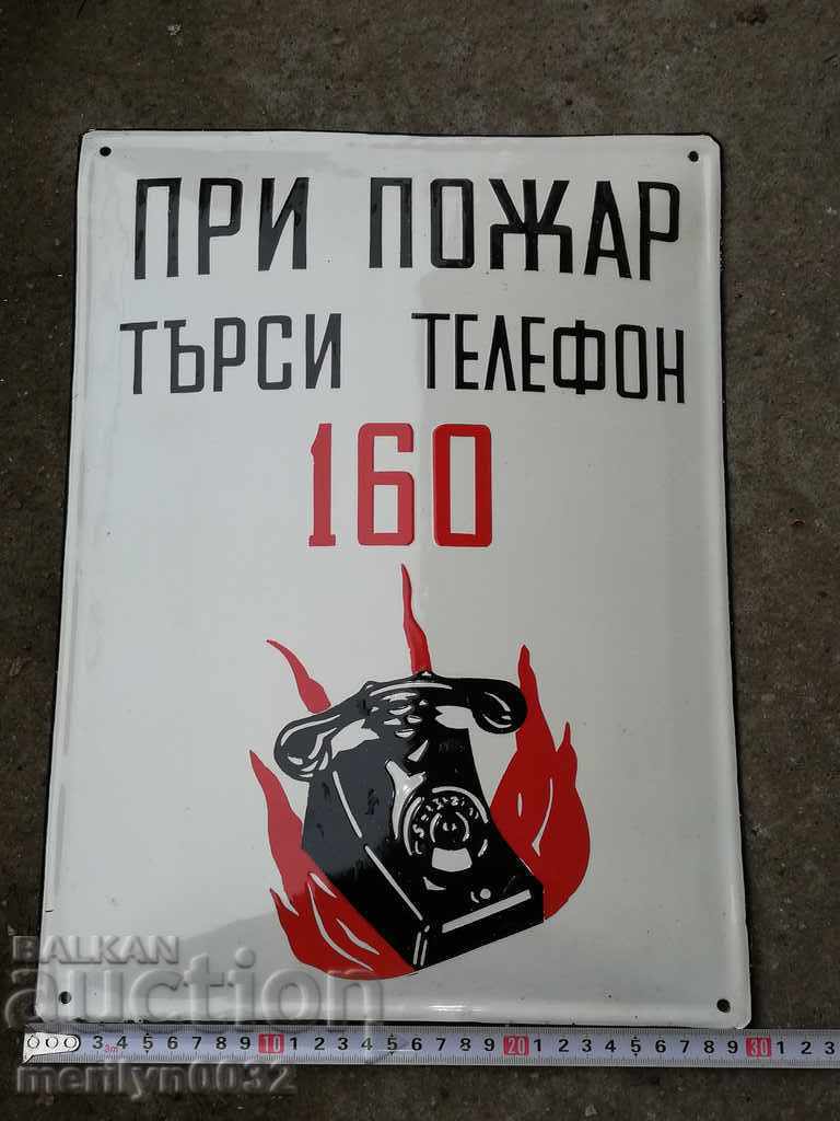 Enamelled inset plate, 40/30 cm label - 6 Enamelled inset plate, 40/30 cm label - 6