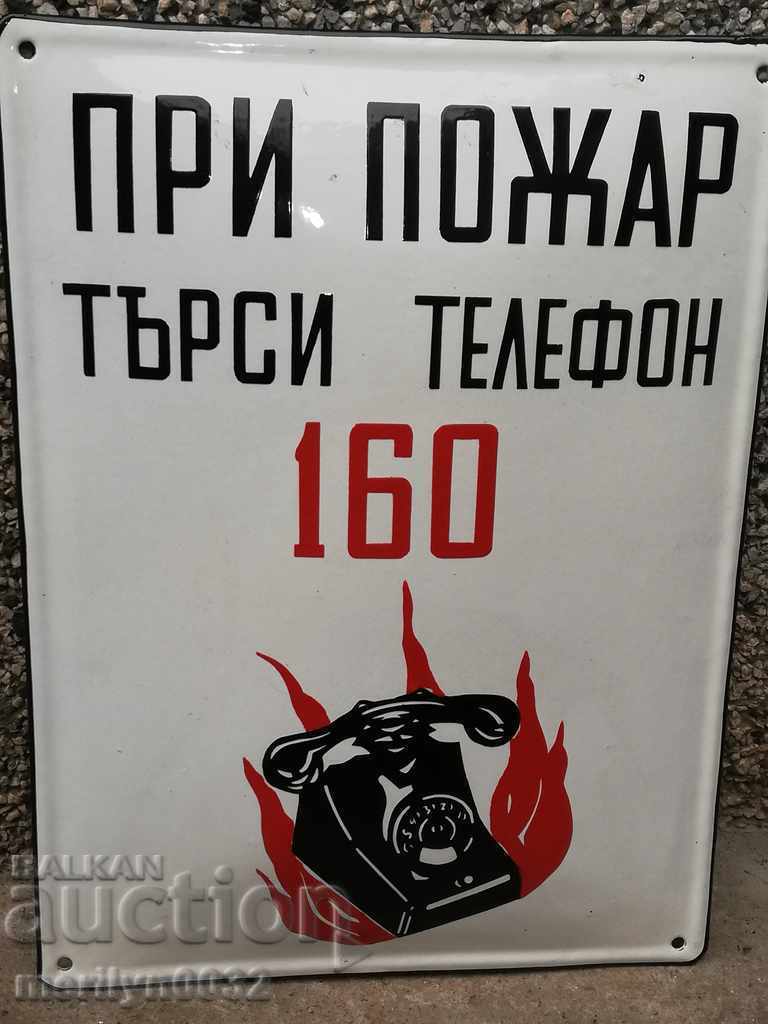 Enamelled inset plate, 40/30 cm label - 6