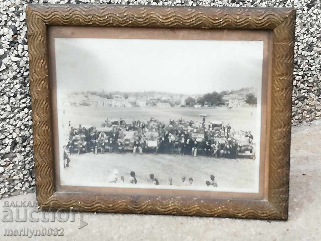 Auction Picture frame Automotive exhibition Tarnovo 1931g photography Auction Picture frame Automotive exhibition Tarnovo 1931g photography