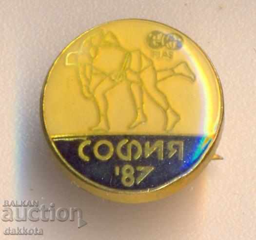 Badge Sofia 1987 fight