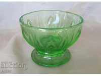 Old Art Deco Crystal Glass Candy Cup, Nuts