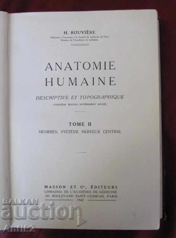 1943. Medical Book Human Anatomy Tom 2 France with price 75.00 BGN | € 38.35 1943. Medical Book Human Anatomy Tom 2 France with price 75.00 BGN | € 38.35