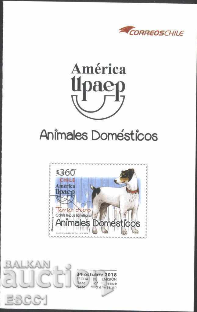 Φυλλάδιο (φυλλάδιο) Brand America UPAEP Dog 2018 από τη Χιλή