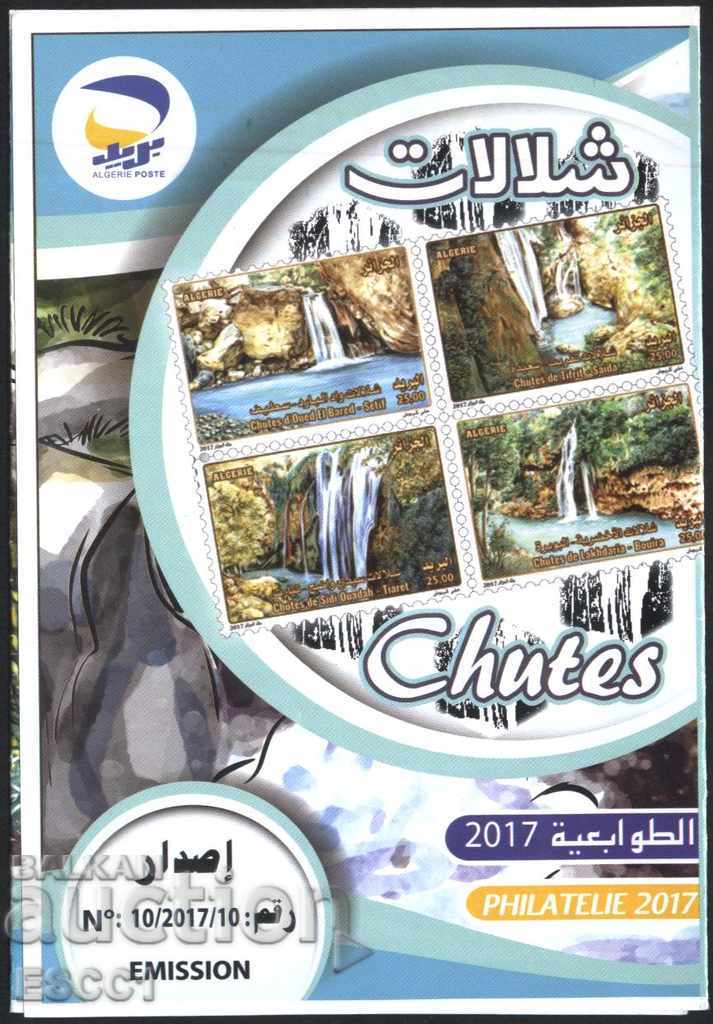 Брошура (листовка) Марки Водопади 2017 от Алжир