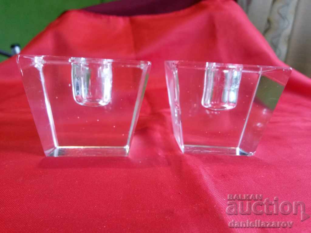 Candlestick Crystal Glass Set with price 26.00 BGN | € 13.29 Candlestick Crystal Glass Set with price 26.00 BGN | € 13.29